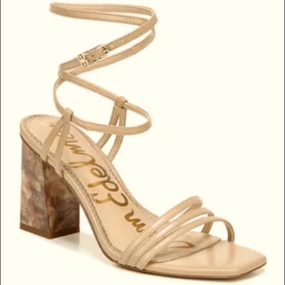 NWT Sam Edelman Strappy Leather Sandals - Doriss Block Heel
